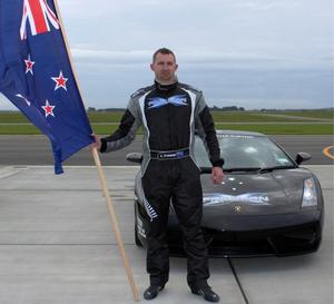 FreemanX Supercars owner and New Zealand land speed recorder holder Eddie Freeman.